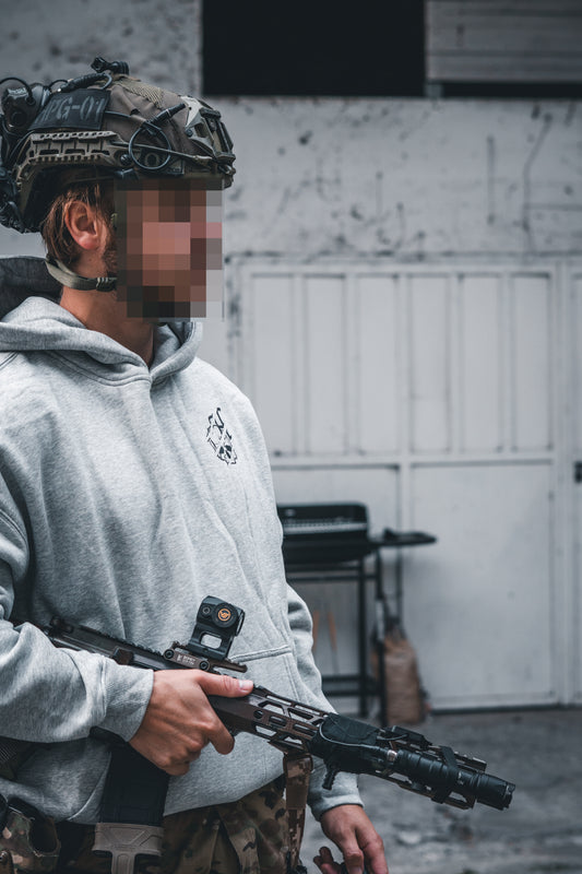 HPG prepare for war hoodie grey (oversized fit)